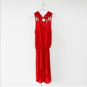 MASON by Michelle Mason red silk dress